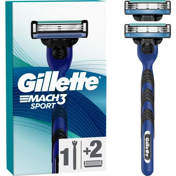 Gillette Mach 3 Sport Tıraş Makinesi 2'li Yedek Tıraş Bıçağı - 2