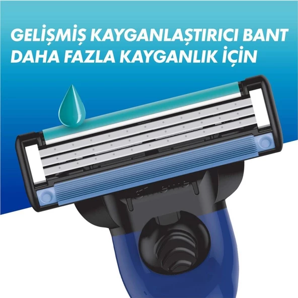 Gillette Mach 3 Sport Tıraş Makinesi 2'li Yedek Tıraş Bıçağı - 4