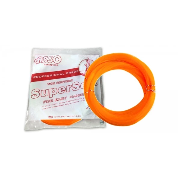 Asso Super Soft Çile 1.000mt Monofilament Misina Sarı  1.30 mm