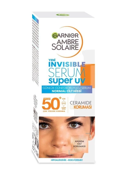 Ambre Solaire Invisible SPF50 Süper Uv Günlük Güneş Koruyucu Serum 30 ml - 2