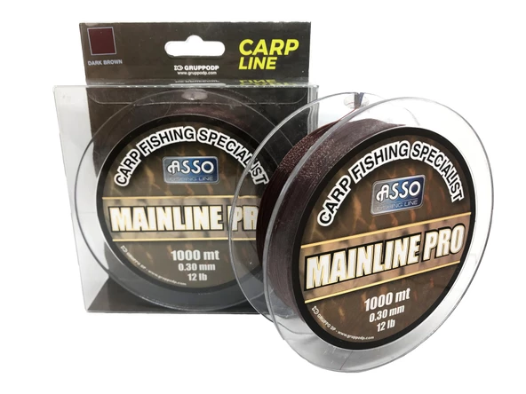 Asso Mainline Pro Special Carp Fishing Line 1.000mt Dark Brown  0.30 mm