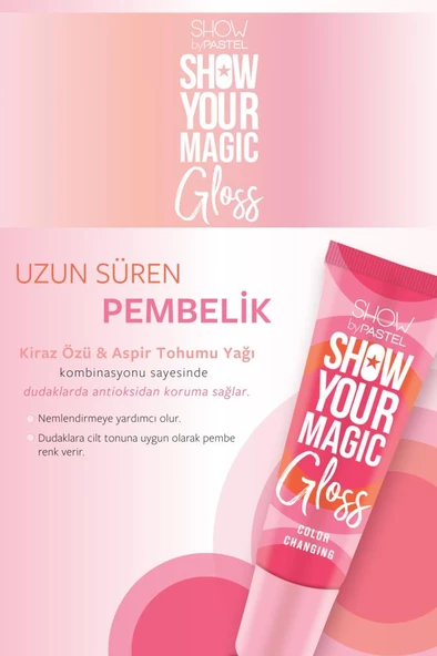Pastel Show Your Magic Gloss Color Changing Dudak Parlatıcısı - 7
