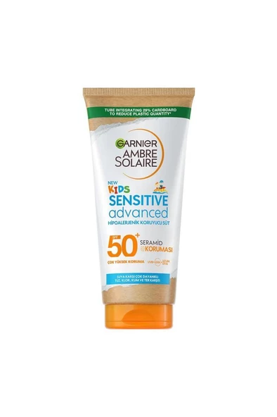 Garnier Ambre Solaire SPF50 Kids Sensitive Advanced 175 ml Çocuklar Güneş Koruyucu Süt - 2