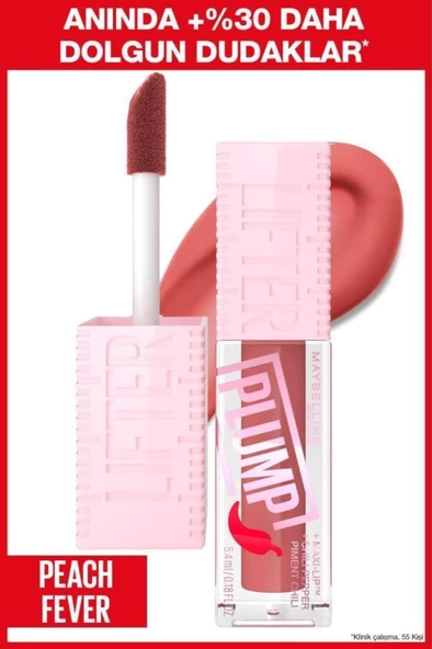 Maybelline New York Lifter Plump Dudak Parlatıcısı 005 Peach Fever