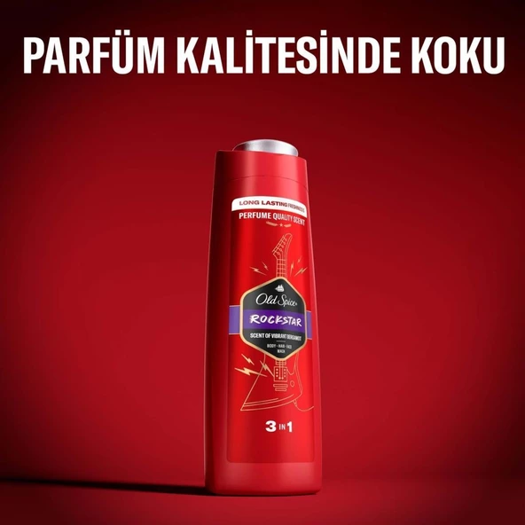 Old Spice Rockstar 3 In1 Şampuan+Duş Jeli 400 ml - 3