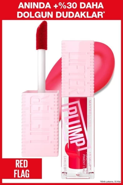 Maybelline New York Lifter Plump Dudak Parlatıcısı 004 Red Flag