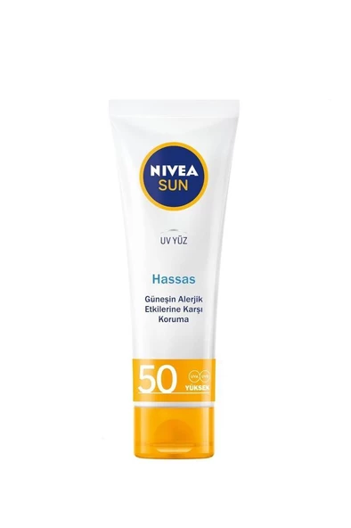 Nivea Sun SPF50 Hassas Yatıştıran Nemlendirici Güneş Yüz Kremi 50 ml - 3