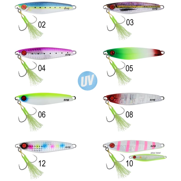 Captain 3634 Emotion Jigger 60gr Light Jig Suni Yem  05