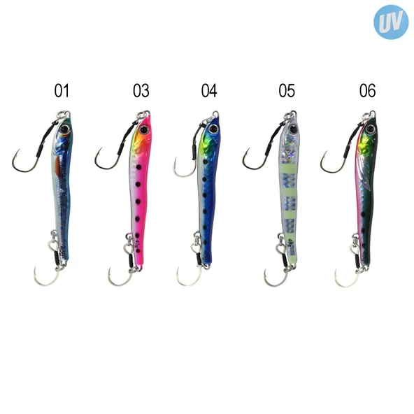 Captain 3627 Slide Jigger 40gr Light Jig Suni Yem  04