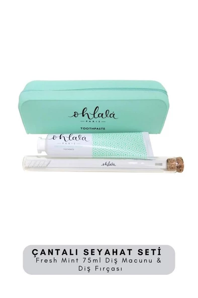 Ohlala Fresh Mint 75 ml+Dental Luxe Diş Fırçası Diş Bakım Seyahat Seti - 3
