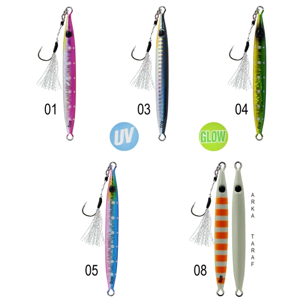 Captain 3631 Crawler Jigger 40gr Light Jig Suni Yem  04