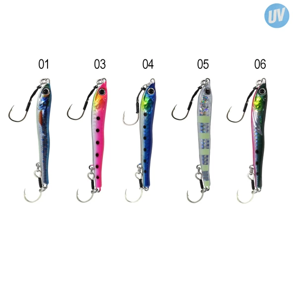 Captain 3628 Slide Jigger 60gr Light Jig Suni Yem  01