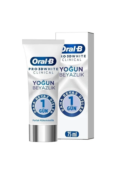 Oral-B Pro 3D White Clinical Yoğun Beyazlık Parlak Mükemmellik Diş Macunu 75 ml