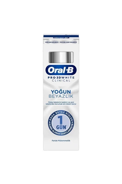 Oral-B Pro 3D White Clinical Yoğun Beyazlık Parlak Mükemmellik Diş Macunu 75 ml - 2