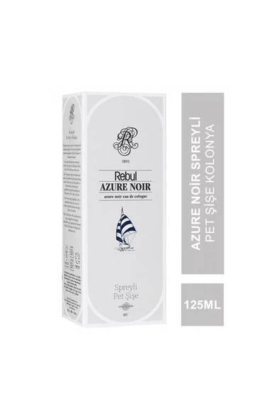 Rebul Azure Noir EDC 125 ml Spreyli Pet Şişe