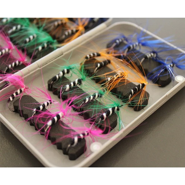 Captain 3453 Trout Fly Sinek Assortment Alabalık Yemi 32li Mix Set