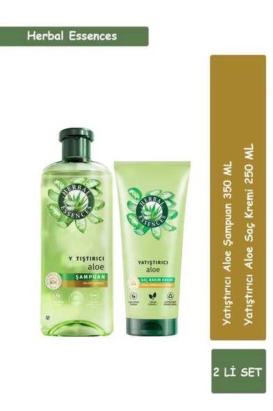 Herbal Essences Yatıştırıcı Aloe Içeren Saç Bakım Set