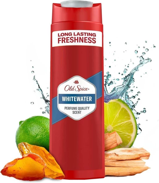 Old Spice Whitewater Erkekler Için Duş Jeli Ve Şampuan 400 ml - Resim 3