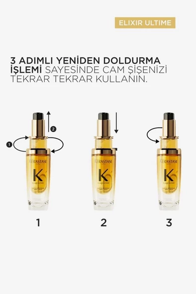 Kerastase Elixir Ultime L‘huile Originale Saç Bakım Yağı Refill 75 Ml - Resim 2