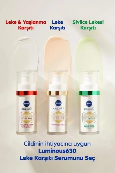 Nivea Luminious630 Antispot Sivilce Leke Karşıtı Cilt Serum 30 ml - 3