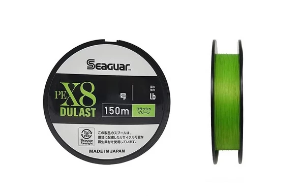 Seaguar Dulast PE 8 Örgü Spin İpi 150mt Flash Green  2 PE - 3
