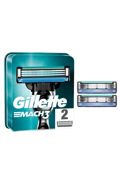 Gillette Mach3 Yedek Tıraş Bıçağı 2'li