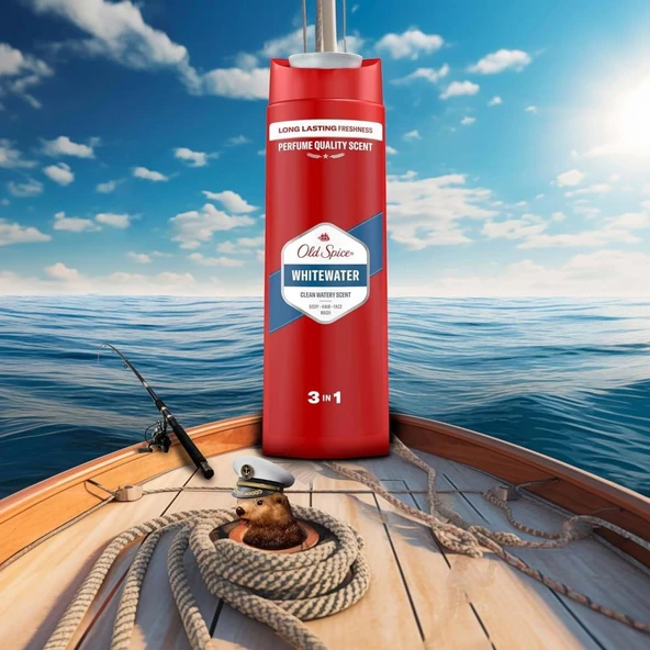 Old Spice Whitewater Erkekler Için Duş Jeli Ve Şampuan 400 ml - Resim 4