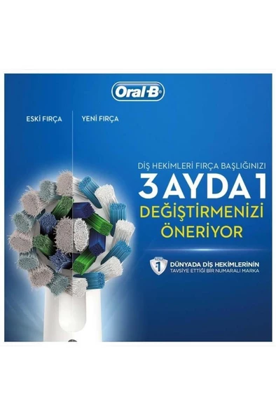 Oral-B D100 Vitality Cross Action Şarjlı Diş Fırçası - Siyah - 4