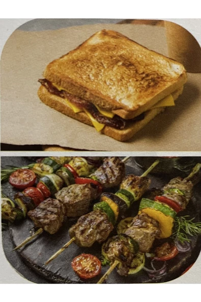KİNG Arte Izgara Tost Makinası-KIRMIZI - 3