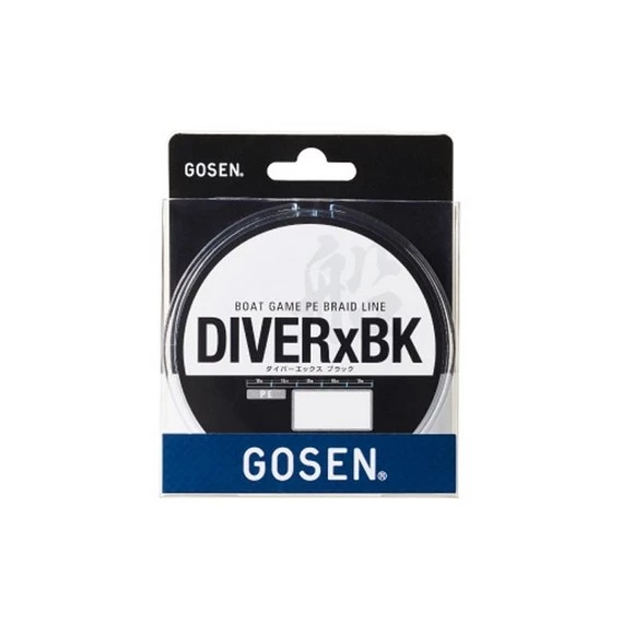 Gosen Diver-X BK Bot Game PE 4 Örgü 300mt Black Line  1 PE