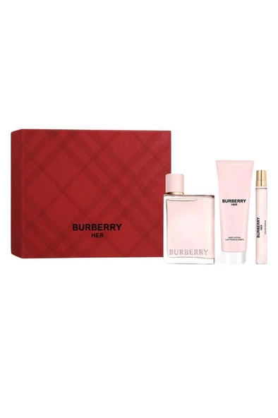 Burberry Her EDP 100 ml Kadın Parfüm Seti