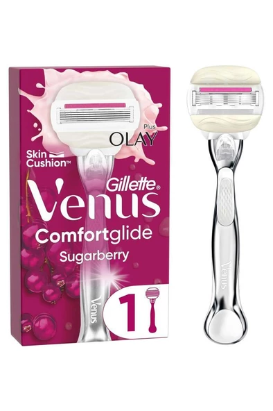 Gillette Venus Comfort Glide Sugarberry Tıraş Makinesi +1 Adet Başlık - 2