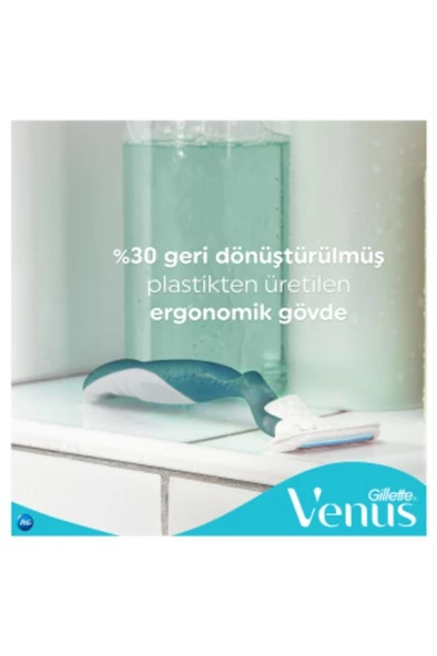 Gillette Venus Smooth Kadın Tıraş Makinesi 3 Yedek Tıraş Bıçağı - 3