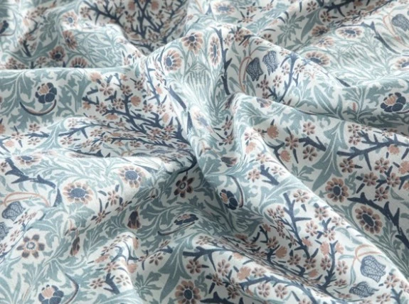 English Home Primrose Kolay Ütülenir Çift Kişilik Nevresım 200x220 Cm Mavi - 3