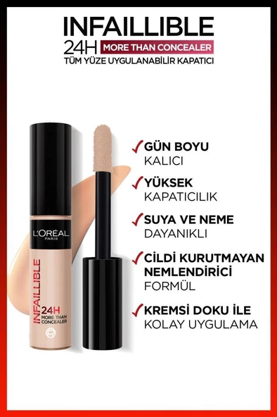 L'Oreal Paris Infaillible 24H Tüm Yüze Uygulanabilir Kapatıcı 326 Vanilla - 2