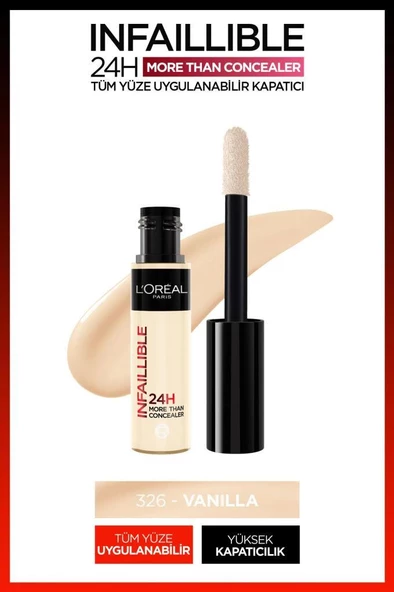 L'Oreal Paris Infaillible 24H Tüm Yüze Uygulanabilir Kapatıcı 326 Vanilla