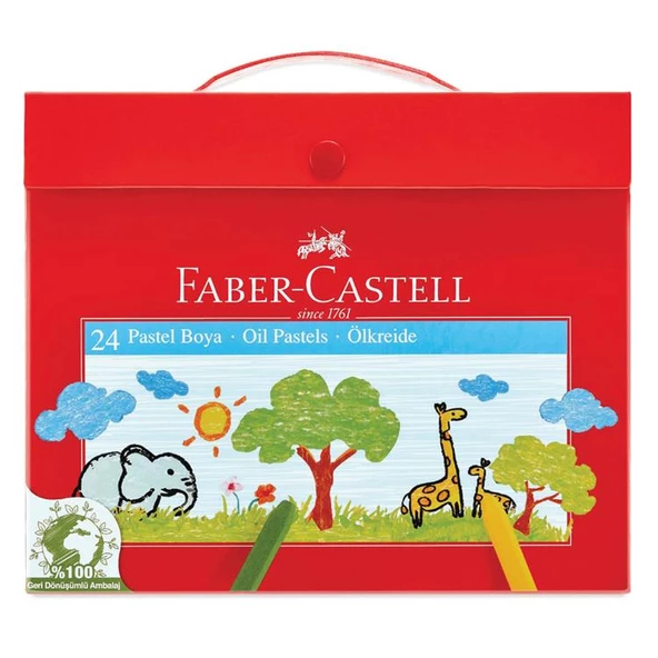 Faber Castell Pastel Boya Karton Çantalı 24Lü