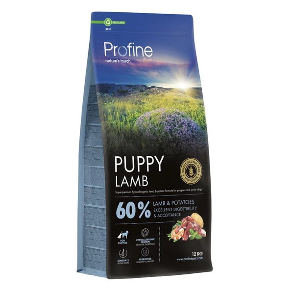 Profine 12kg Gluten Free Puppy Lamb Glutensiz Kuzu Etli Yavru Köpek Maması