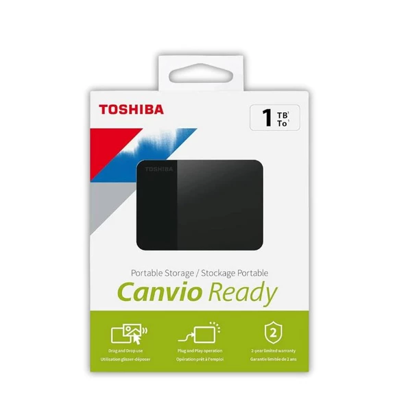 Toshiba 1TB 2.5" Canvio Basic USB 3.2 Gen 1 Harici HDD (HDTP310EK3AA) - 3