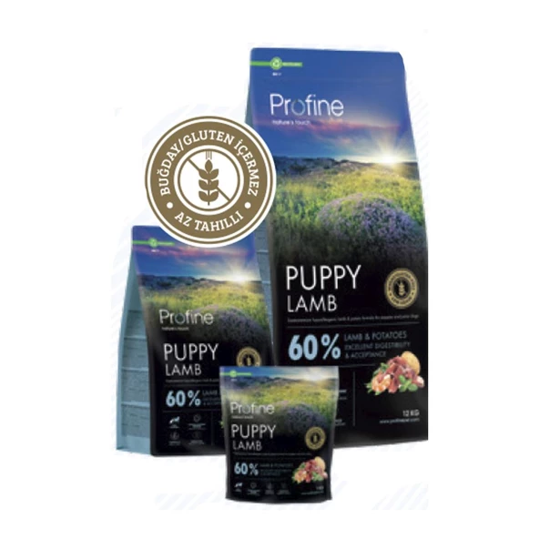Profine 3kg Gluten Free Puppy Lamb Glutensiz Kuzu Etli Yavru Köpek Maması - 3