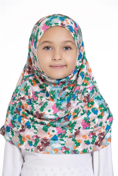 Zümrüt Pratik Hazır Geçmeli Genç Tesettür Bone Jakar Desenli Pileli Kendinden Boneli 2407_37