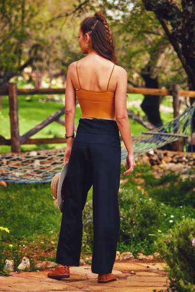 Beli Bağlamalı Rahat Kesim Kışlık Balıkçı Pantolon - 4