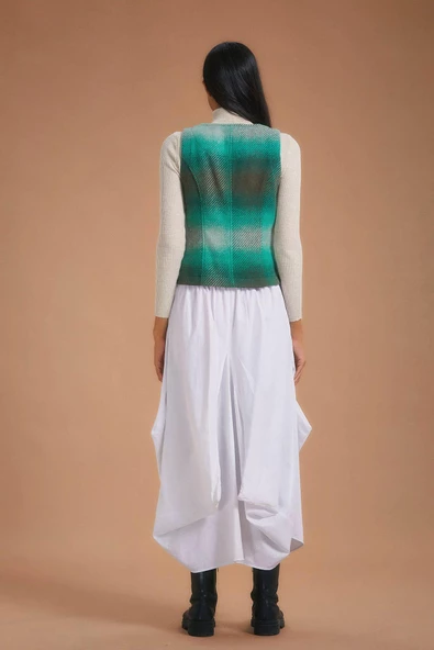 Beli Bağcıklı Cep Detaylı Şalvar Uzun Etek - 4