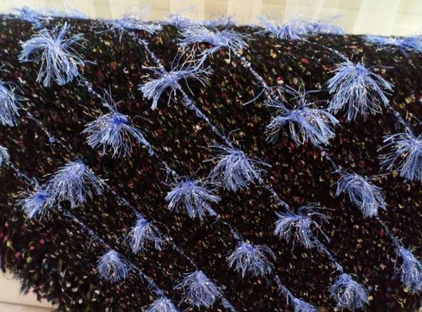 manisa el dokuma fiskos ve koltuk şalı (100*100 )cm siyah