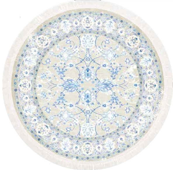 Brillant Latex Yuvarlak Kaymaz Taban Halı-SARMAŞIK HLD11309.801-(150Q) - 3