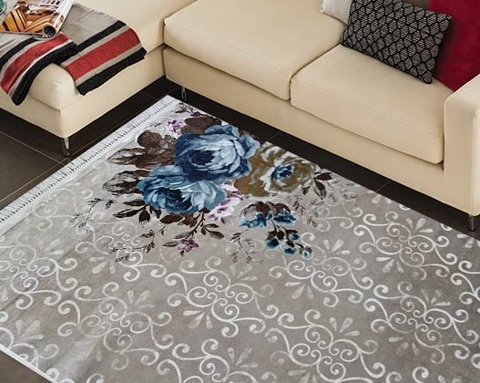 Brillant Latex Kaymaz Taban Halı-HELEN HL11331.801-(150x230) - 2