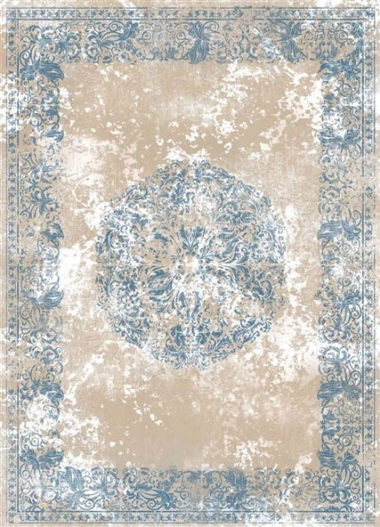 Brillant İpek Latex Kaymaz Taban Halı-İPEK HJ11614.802-(90x160)
