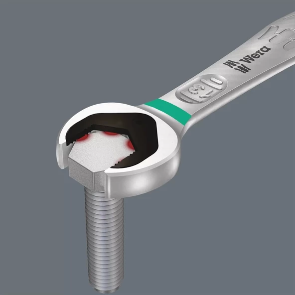 Wera 6001 Joker 11mm Cırcır Mafsal Açık Ağız Anahtar 05020066001 - 7