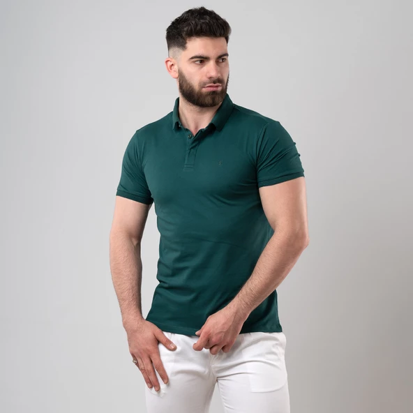 SAN&FA POLO YAKA SLİMFİT ERKEK T-SHİRT - Resim 9