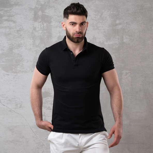 SAN&FA POLO YAKA SLİMFİT ERKEK T-SHİRT - Resim 6